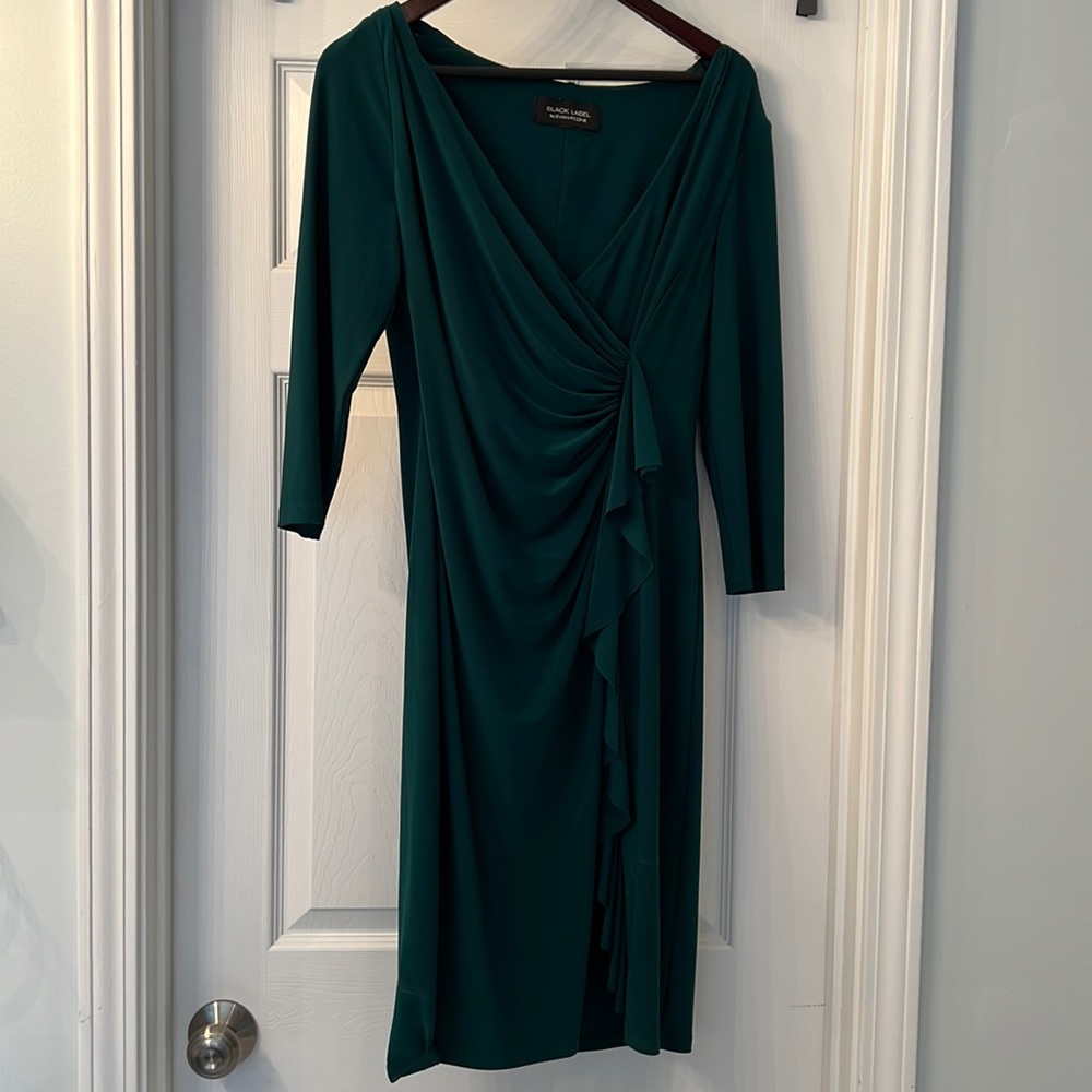 Black Label by Evan Picone Green Dress